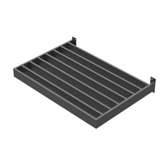 Brise-soleil - KOMETE Prémium - 140cm - aluminium gris - RAL 7016 - Ombrage
