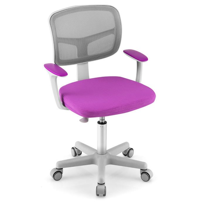 Chaise de bureau enfant - HELLOSHOP26 - Réglable en hauteur - Ergonomique - Confort optimal - Design moderne