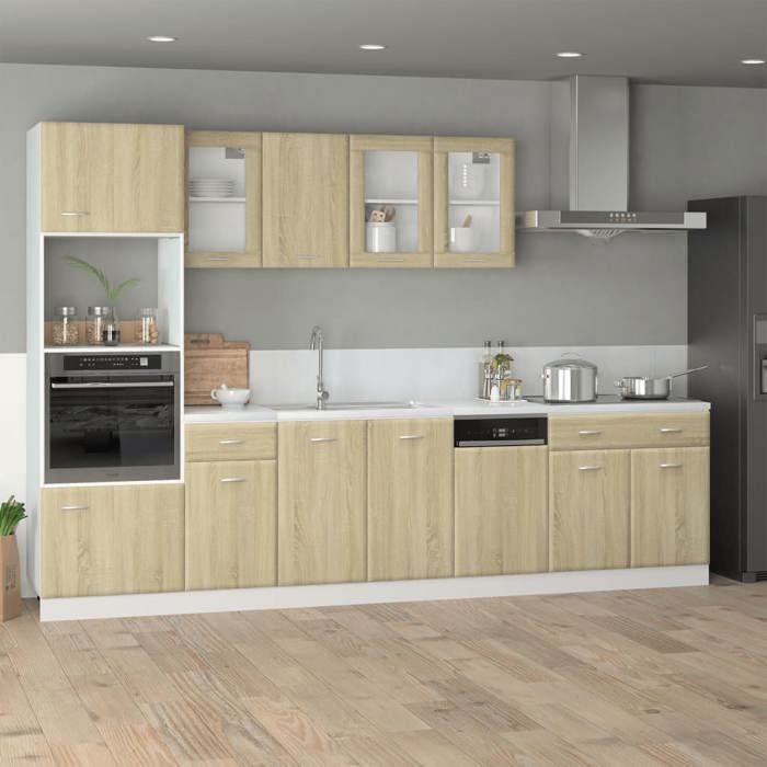 Tomostar Façade Porte Lave-Vaisselle Lyon Chêne Sonoma - Panneau 59,5x3x67 Cm