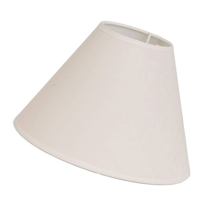 Abat-jour conique beige  Hauteur 17 5 cm