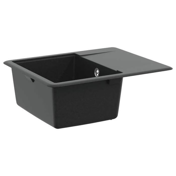 BURKE@ Noir Évier Noir 560x460 mm 80% Quartz et 20% Résine 10.77 kg Haute qualité A13461 BURKE@ Noir Évier Noir 560x460 mm 80% Quartz et 20% Résine 10.77 kg Haute qualité A13461