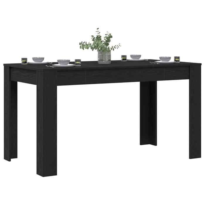 ABBO-SALE* Table de salle à manger 1 PC - SWEETY - Table de Repas - Chêne noir - 2/4 personnes761563