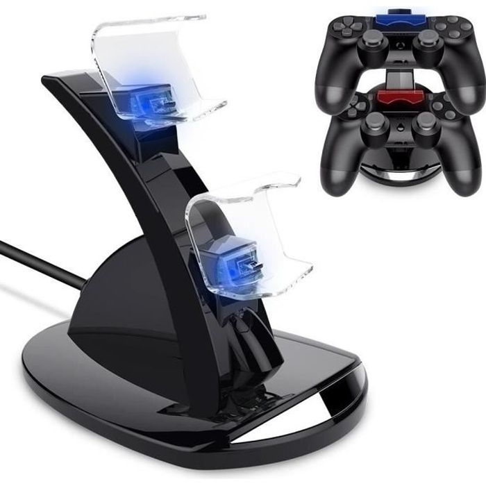 Chargeur Manette PS4 support PS4 Slim support Vertical ventilateur  refroidissement double Station charge Dock Sony Playstation 4 - Cdiscount