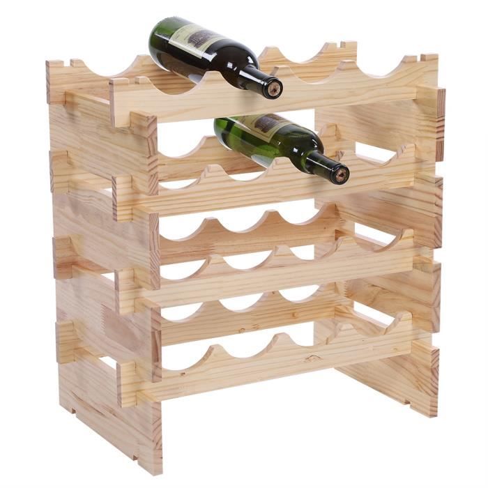 Casier A Vin Rouge Porte Bouteilles En Bois Avec Porte Bouteilles