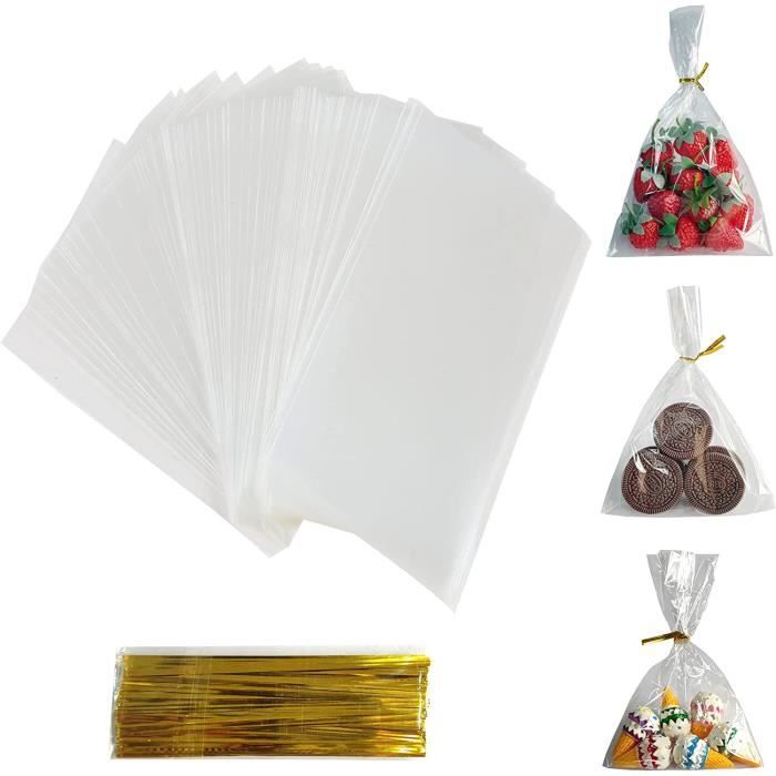 200pcs sachets bonbons anniversaire Sachet Bonbon Sachet Plastique