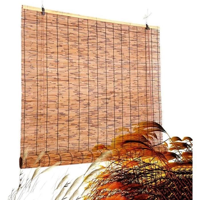 Stores enrouleurs en Bambou, Rideau de Roseau pour fenêtres, Store venitien rétro pour fenêtre