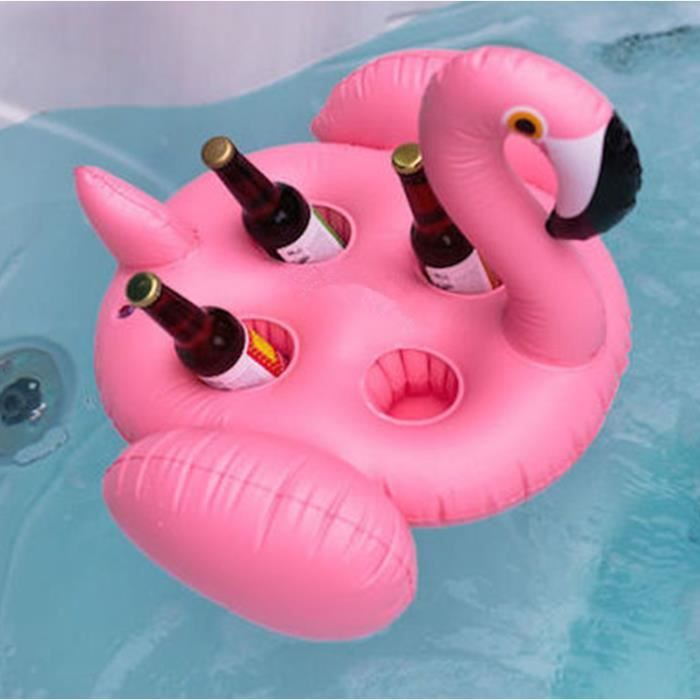Porte-gobelet Gonflable de piscine en Forme de Flamant Rose - Prix en