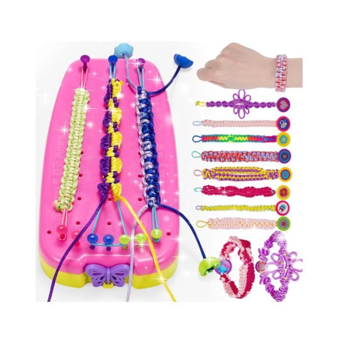Kit Fabrication Bracelets Amitié Yevohadt - Filles 6-12 Ans - 20 Fils Colorés - Loisir Créatif DIY
