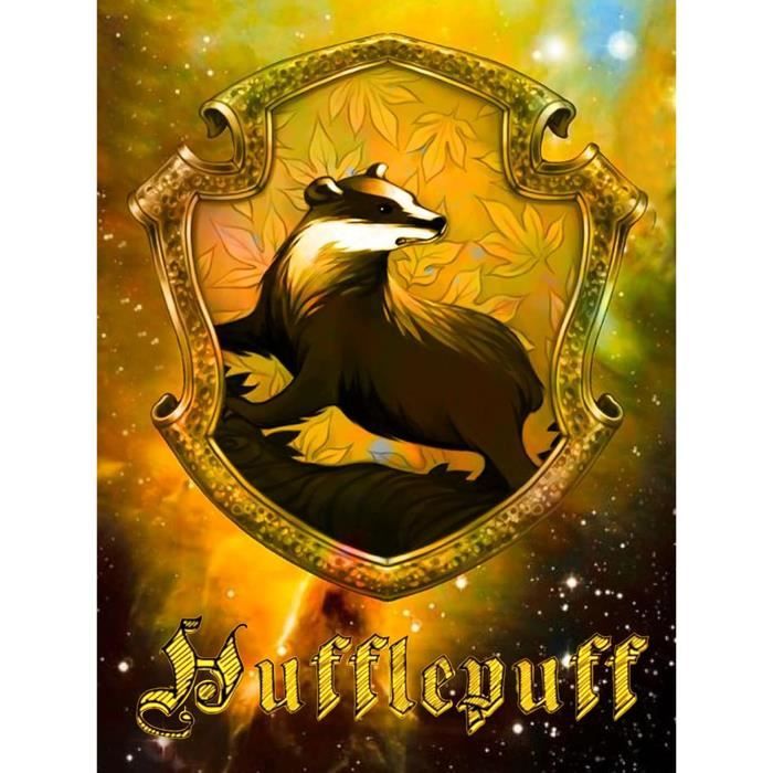 Camelot Dotz Diamond Painting Kit - Tela Hufflepuff Con Cristalli | Fai Da Te Tassorosso