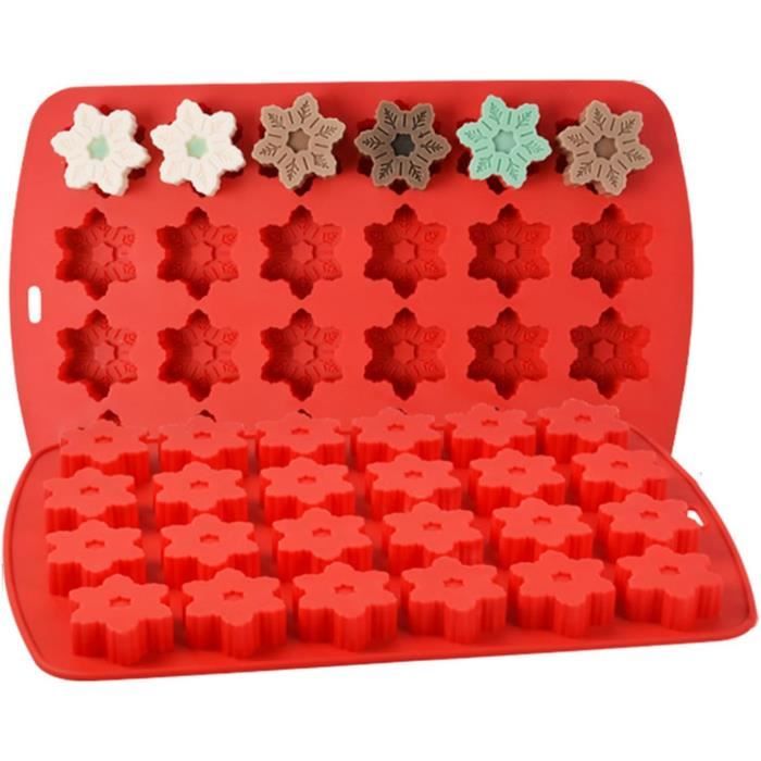 2 Moules Silicone Noël 6 Cavités - Réutilisables Pour Gâteaux, Chocolats, Bonbons Et Biscuits