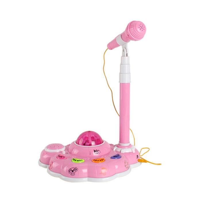 Microphones De Microphone De Karaoke Pour Enfants Pour Chanter Avec Support Avec Effet De Lumiere Jiaodezmc 5570 Cdiscount Jeux Jouets