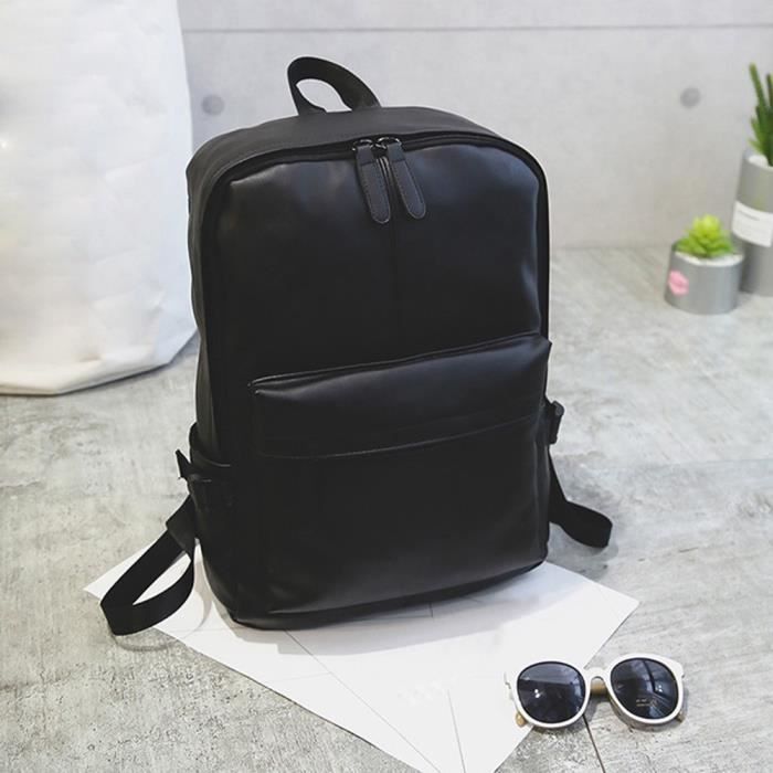 Sac A Dos En Cuir Pour Homme Femme Ordinateur Portable Satchel Ecole Voyage Rucksack Sac Noir Zyqq2173 Achat Vente Sac A Dos 2009320225665 Cdiscount