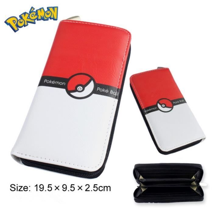 Portefeuille Porte-Monnaie Pokemon Pikachu 3 couleurs Enfant Garçon