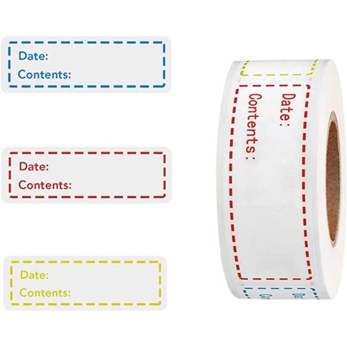 240 Étiquettes De Congélation Autocollantes - 30 X 60 Mm, Sans Résidu, Réutilisables, Pour Pots & Contenants