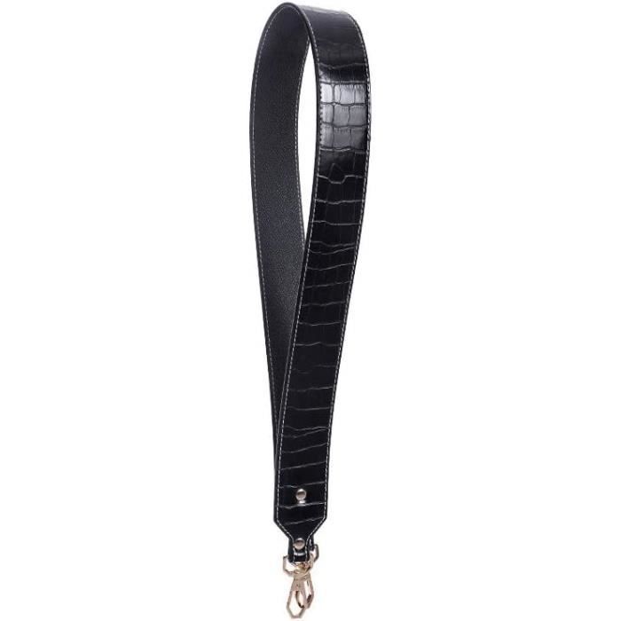 Crocodile Anse de Sac Purse Straps Large 4.5cm Longueur 100cm