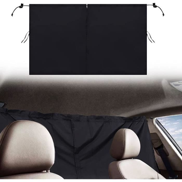 Rideaux De Séparation Voiture Avant/Arrière - Pare-Soleil Noir Détachable Pour Van, SUV Ou Camping-Car