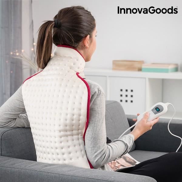 coussin chauffant pour le cou et le dos avec bande elastique reglable couverture chauffante anti mal de dos et cou pas cher cdiscount electromenager