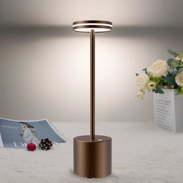 Lampe De Table Led Sans Fil Rechargeable Usb, 5000Mah Lampe De Bureau