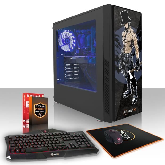 Achat Ordinateur de bureau Fierce ZOMBIE PC Gamer de Bureau - AMD Athlon X4 950 4x3.8GHz CPU, 16Go RAM, GTX 1050 Ti 4Go, 240Go SSD, 1To HDD - 887502 pas cher