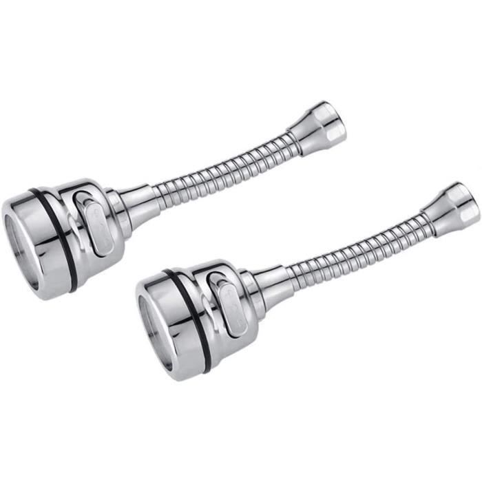 Tête De Pulvérisation D'aérateur De Robinet D'évier Rotatif à 720 ° Avec 2 Modes De Sortie D'eau