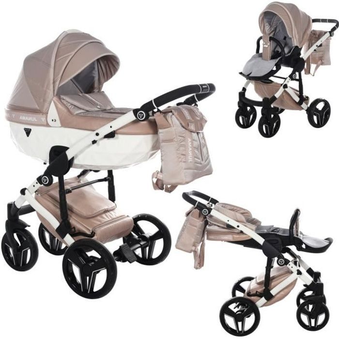 Poussette 3 en 1 siège auto pour bébé et sélection Isofix Junama Clerrmont by SaintBaby Beach 02 3en1 avec siège auto pour bébé