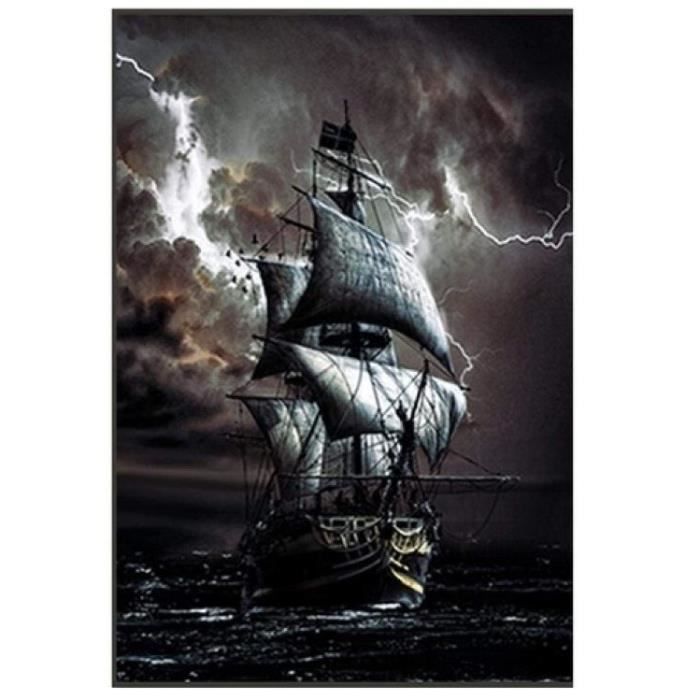 Impression sur Toile 100x70cm Tableaux Image Photo Navire
