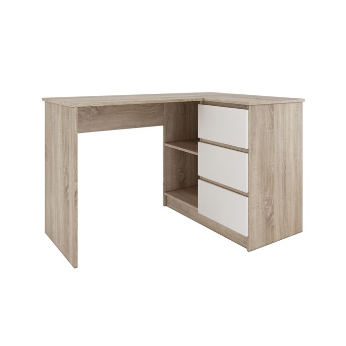 Sundar Bureau Informatique D Angle Moderne 124x85x77 3 Tiroirs 2 Grandes Niches Table Ordinateur Multi Rangements Sonoma B Achat Vente Bureau Sundar Bureau Informatique Soldes Sur Cdiscount Des Le 20 Janvier Cdiscount