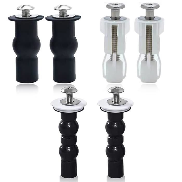 Fixation Abattant Wc Vis Fixations Siège Boulons Universel 3 Paires Charnières D expansion Lune