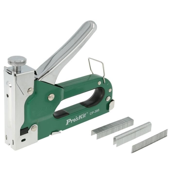 Agrafeuse - Ryobi HRV7696 - 3 types dagrafes - Poinçon réglable - Antidérapant