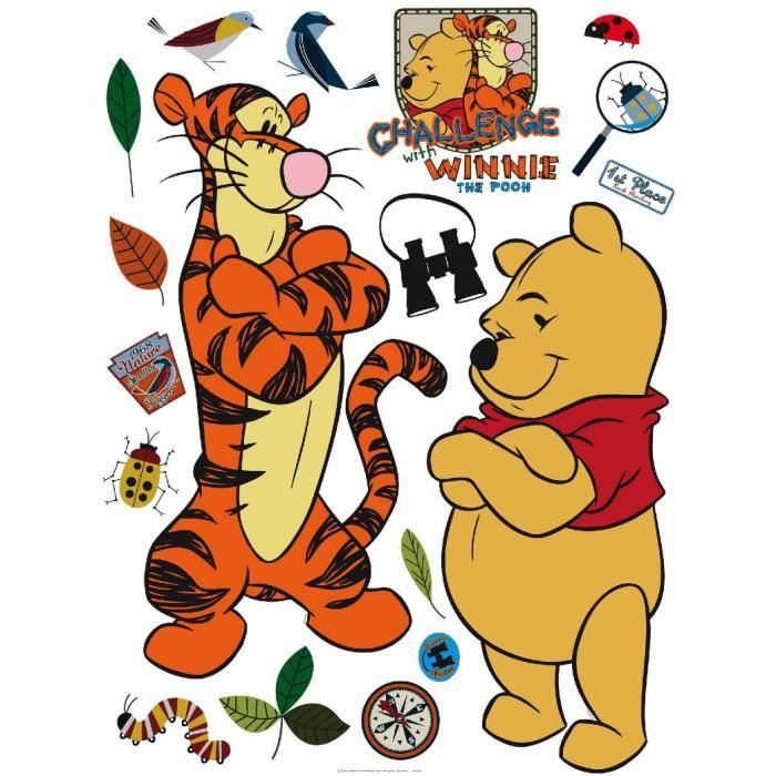 Stickers Geant Winnie Tigrou A L Aventure Disney Cdiscount Maison