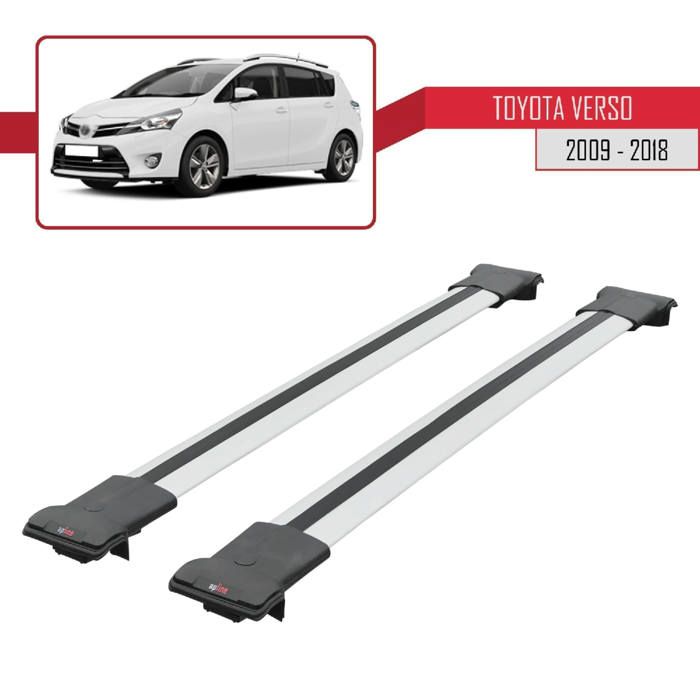 Pour Toyota Verso 2009-2018 Barres de Toit Railing Porte-Bagages de voiture FLY Modèle GRIS