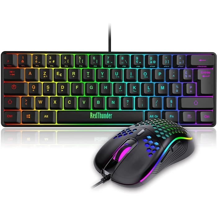 Rii RK100 Clavier de Gaming 105 Touches avec rétroéclairage LED et Clavier USB Noir Rii RK100 Clavier de Gaming 105 Touches avec rétroéclairage LED et Clavier USB Noir