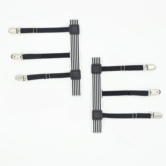 Bretelles Femme CTM Bretelles élastiques à Clip Pour Homme 5,1 Cm - Noir - Medium Bretelles Homme Vintage