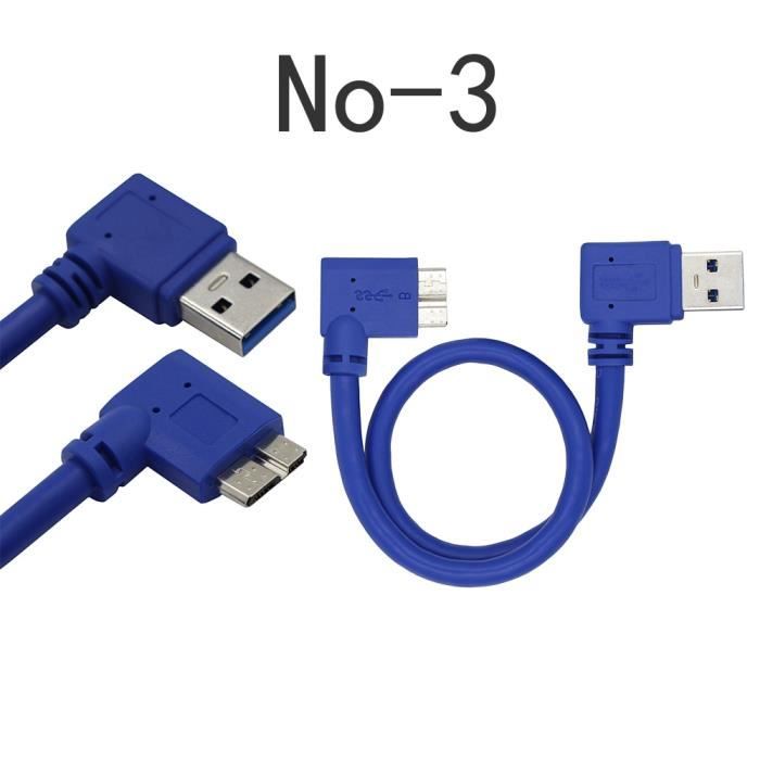 Câble Ethernet LANMINGLEL Cat5e 30cm - Angle 90° - RJ45 Mâle-Mâle - Pour PC, Routeur, TV - Gauche Ou Droite