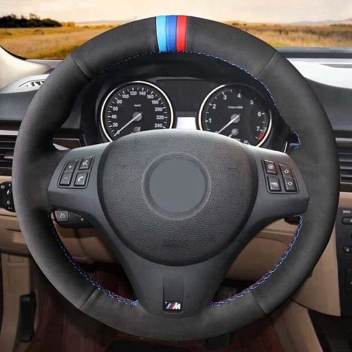 Housse De Volant Tressée Pour BMW X5 E70 2007-2011 - Cuir Synthétique, 3 Couleurs De Fil - Protection Et Confort - 13