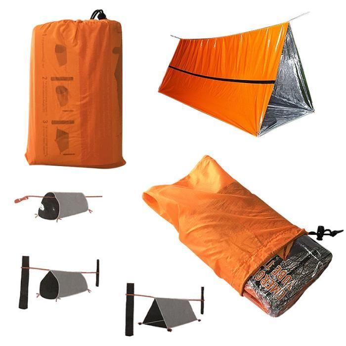 Sac de couchage d urgence protection thermique tanche en mylar couverture de survie pour bivouac campin