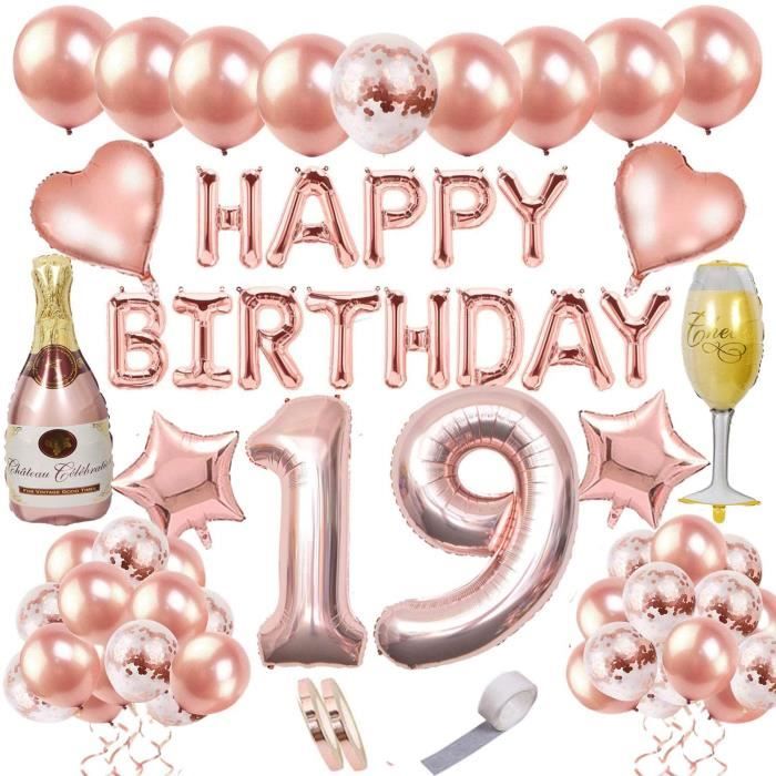 19 Ans Anniversaire Dcorations Femme Or Rose Ballons Anniversaire Deco Guirlande Happy Birthday Gants Ballon Hlium Chiffres N 231 Cdiscount Maison 19 Ans Anniversaire Dcorations Femme Or Rose Ballons Anniversaire Deco Guirlande Happy Birthday Gants Ballon Hlium Chiffres N 231 Cdiscount Maison
