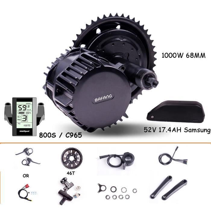 Kit moteur pédalier BAFANG 8FUN BBSHD 52V 1000W avec batterie