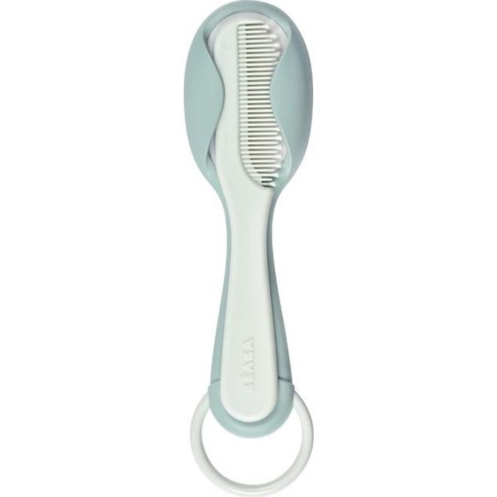 Beaba Peigne Brosse A Cheveux Bebe Enfant Systeme De Rangement Du Peigne Integre Au Dos De La Brosse Green Blue Cdiscount Puericulture Eveil Bebe