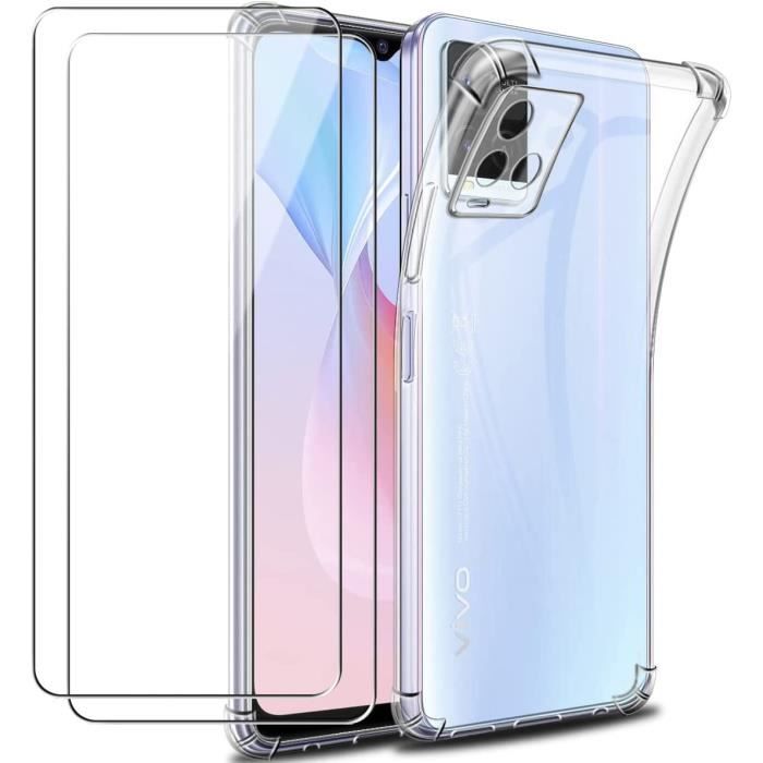 Coque Doogee Fire 5 Avec 4 Protections écran - Housse TPU Souple Anti-choc + Verre Trempé, Transparente