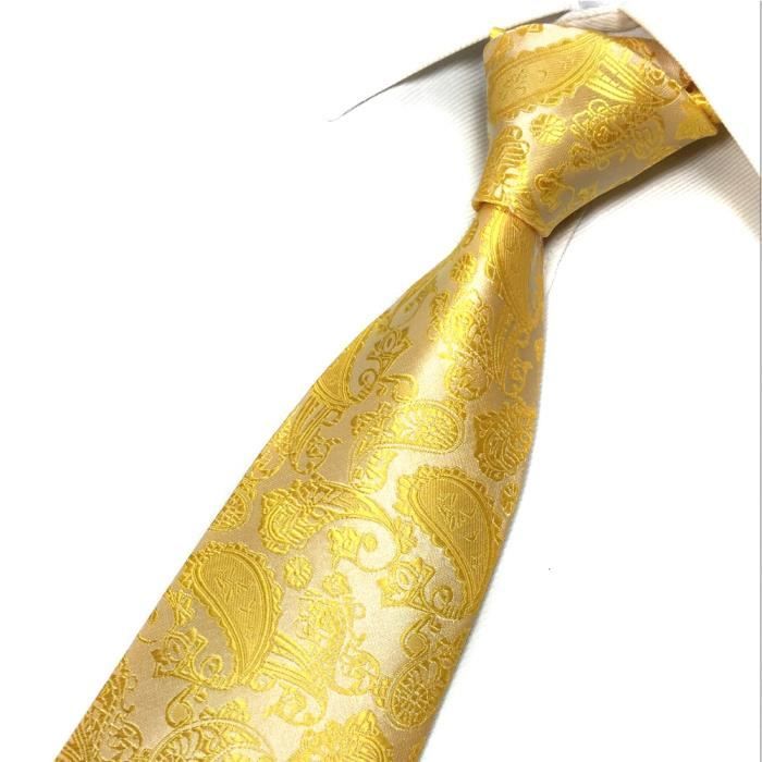 Cravate Large Homme Or Accessoire De Costume Pour Mariage A Motif Paisley Classique Effet Soie Achat Vente Cravate NÅud Papillon 2009393991665 Cdiscount