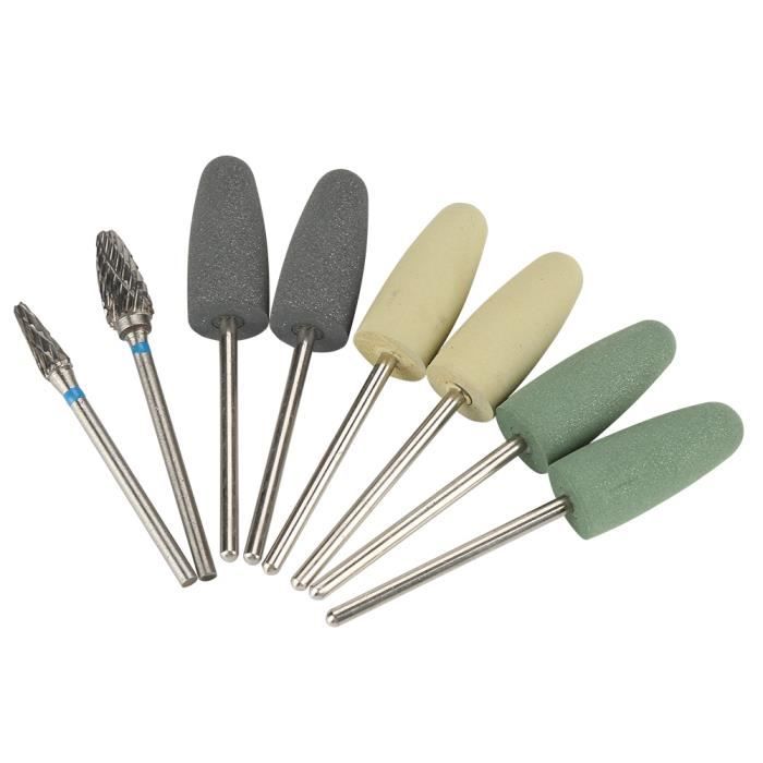 Duokon Polisseuse dentaire 8pcs Kit de forage de polissage dentaire en