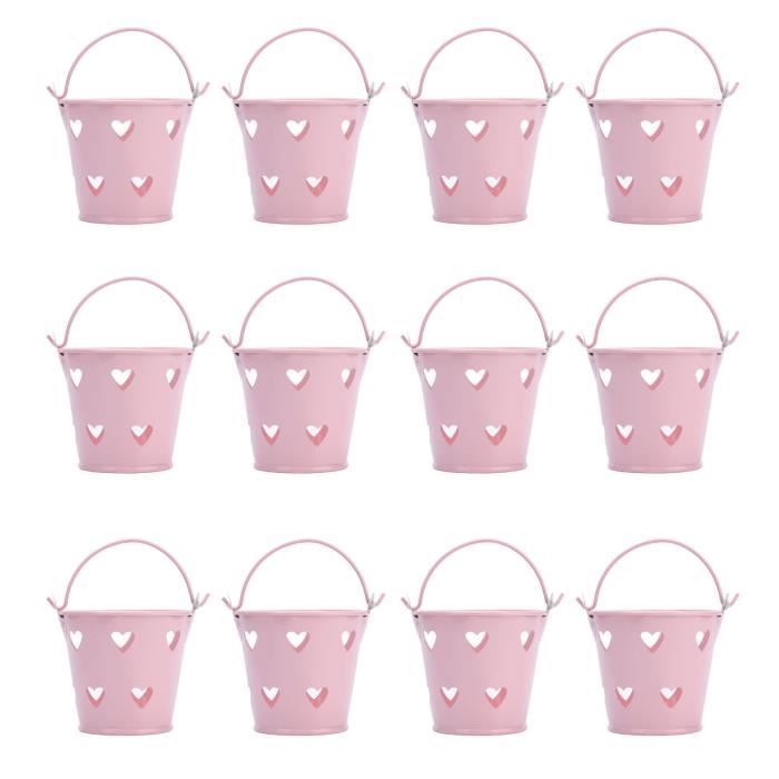 Seau En Métal Blanc Miniature – Échelle 1/12, Pour Maison De Poupée, Vitrine Ou Jardin