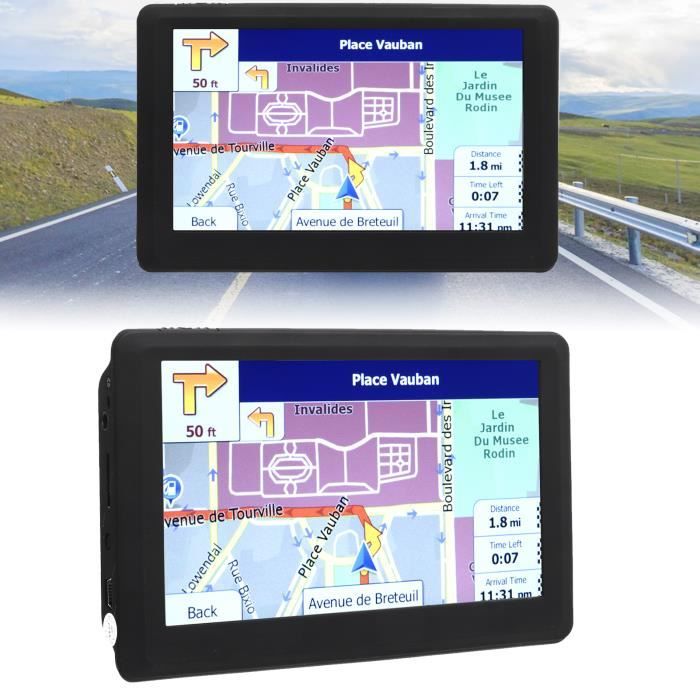 GPS Voiture 5 Pouces (12,7 Cm) - Écran Tactile, 8 Go ROM, 128 Mo RAM, Transmetteur FM, Lecteur Multimédia - 11