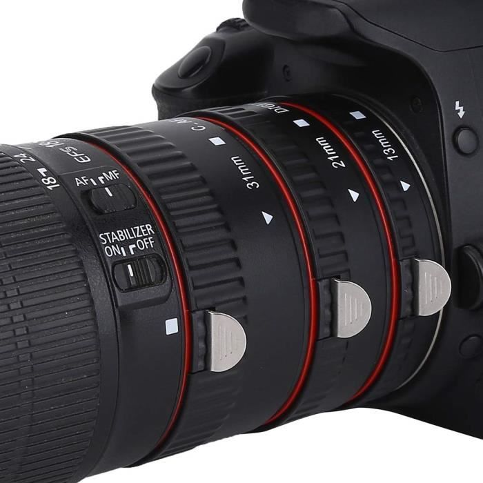 Ensemble Tubes Extension Macro pour Canon EOS