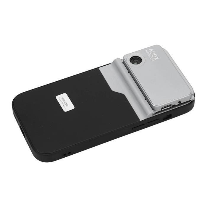 Microscope De Poche 60x Avec Lumière LED – Clip Pour Smartphone – Pour Bijoux, Pièces, Circuits – Portable