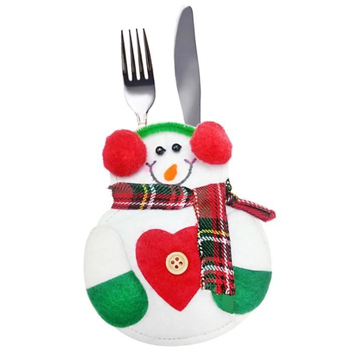 Lot De 6 Supports De Couverts De Noël – Santa Gnome Suédois – Déco De Table Festive Et Réutilisable
