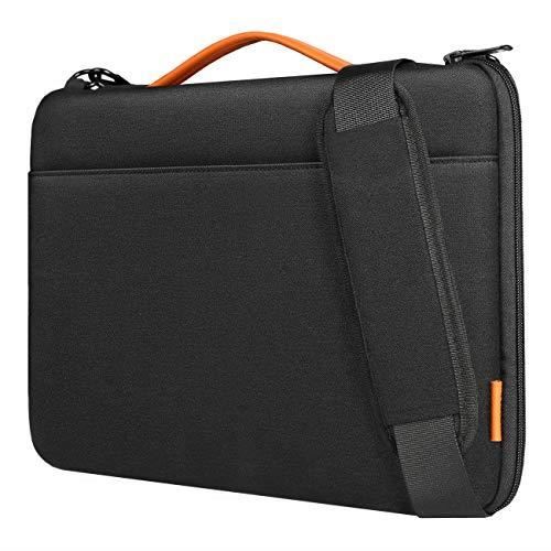 Be.ez - Sac Bandoulière LA Garde Robe Chic Pour MacBook Pro 13" - Protection Renforcée, Design Marine/rose