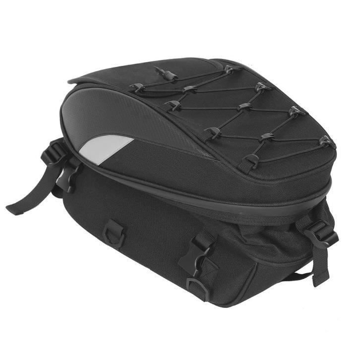 Serious-sac à dos de queue de moto Sac de siège arrière de moto sac à dos  de selle arrière étanche à double usage