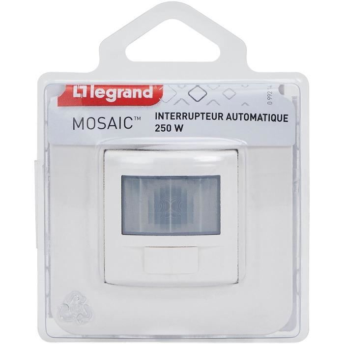LEGRAND - Mosaic interrupteur automatique blanc complet